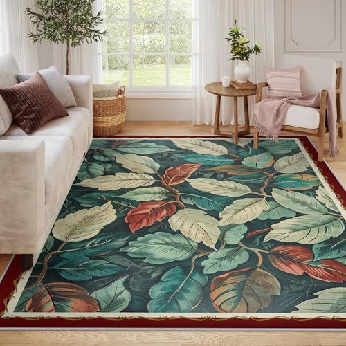 Tapis de chambre descente de lit bleue forêt abstraite - 2