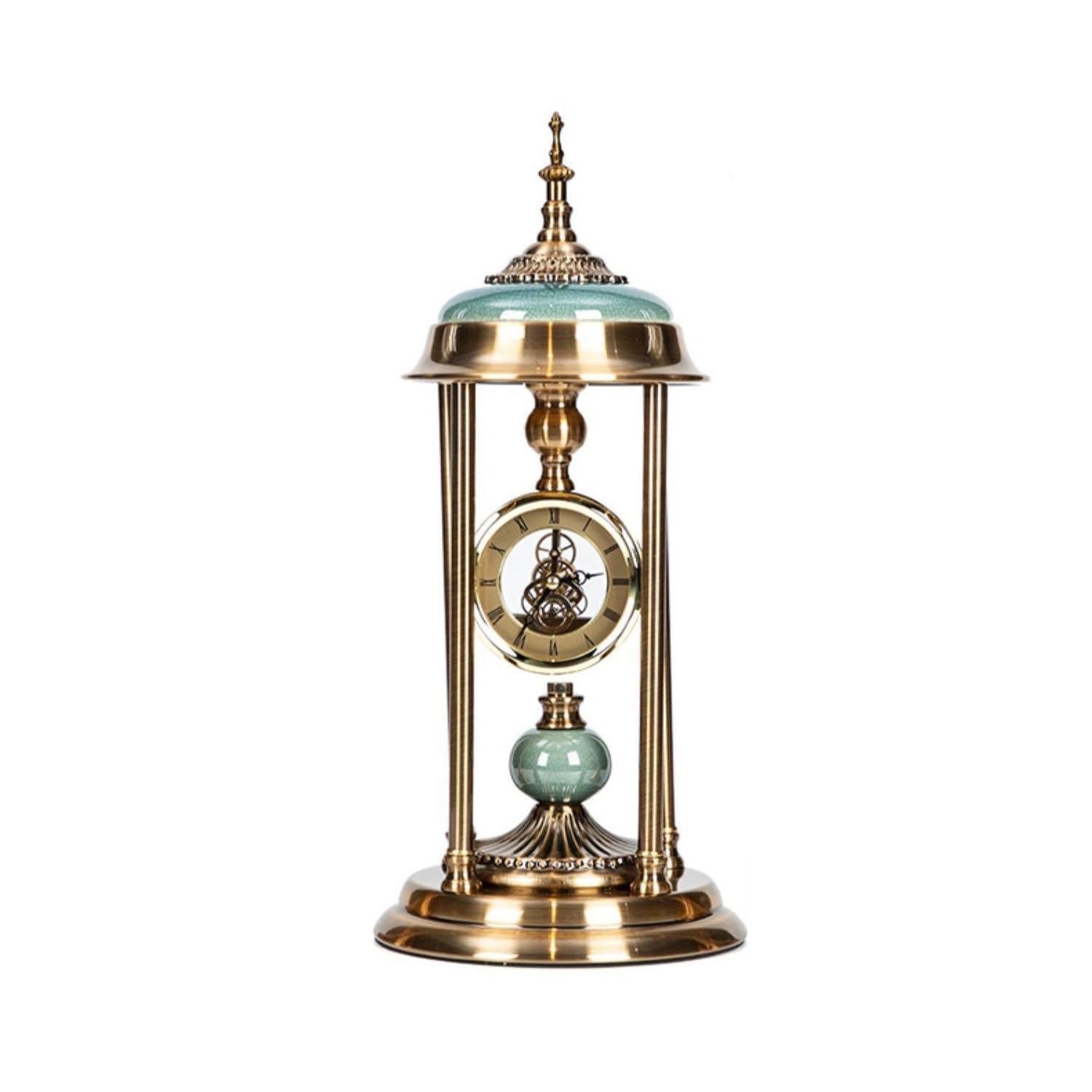 ZTHYSHOZ Table Clock ﻿ Vintage Retro TV Cabinet Clock Decorative Home Light for Stylish Interiors