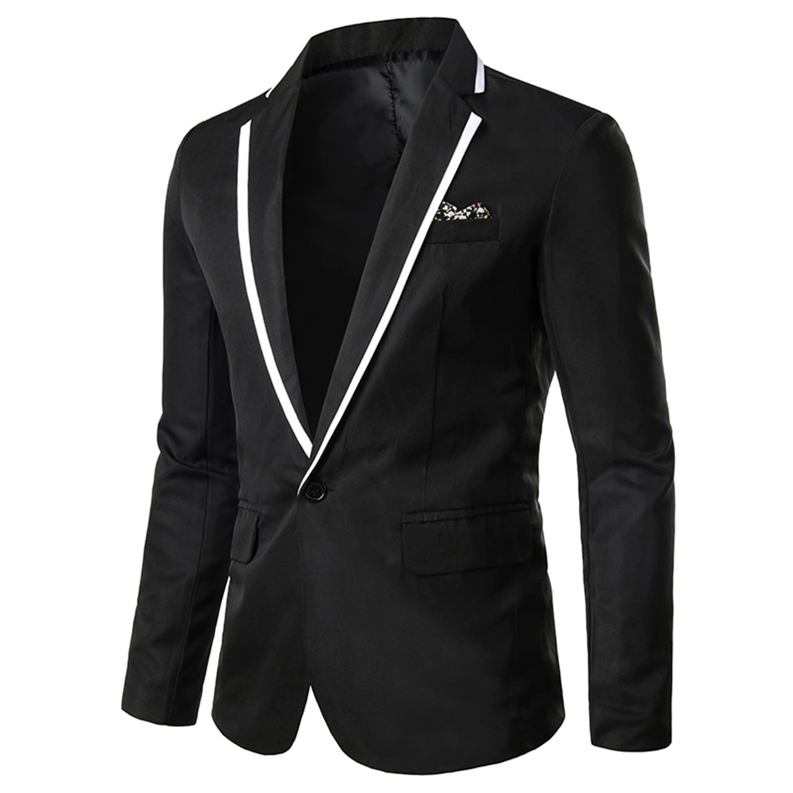 Men'S Casual Sports Coats Lightweight Suit Blazer Jackets One Button Smart  Casual Tuxedo For Men Uk Smart Daily Jackets Solid Color Fashion Flat Front