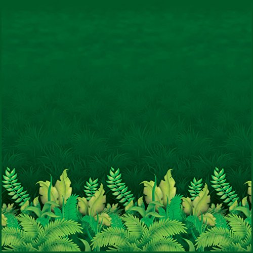 Décor de fond forêt tropicale pour créer une ambiance de jungle en fête