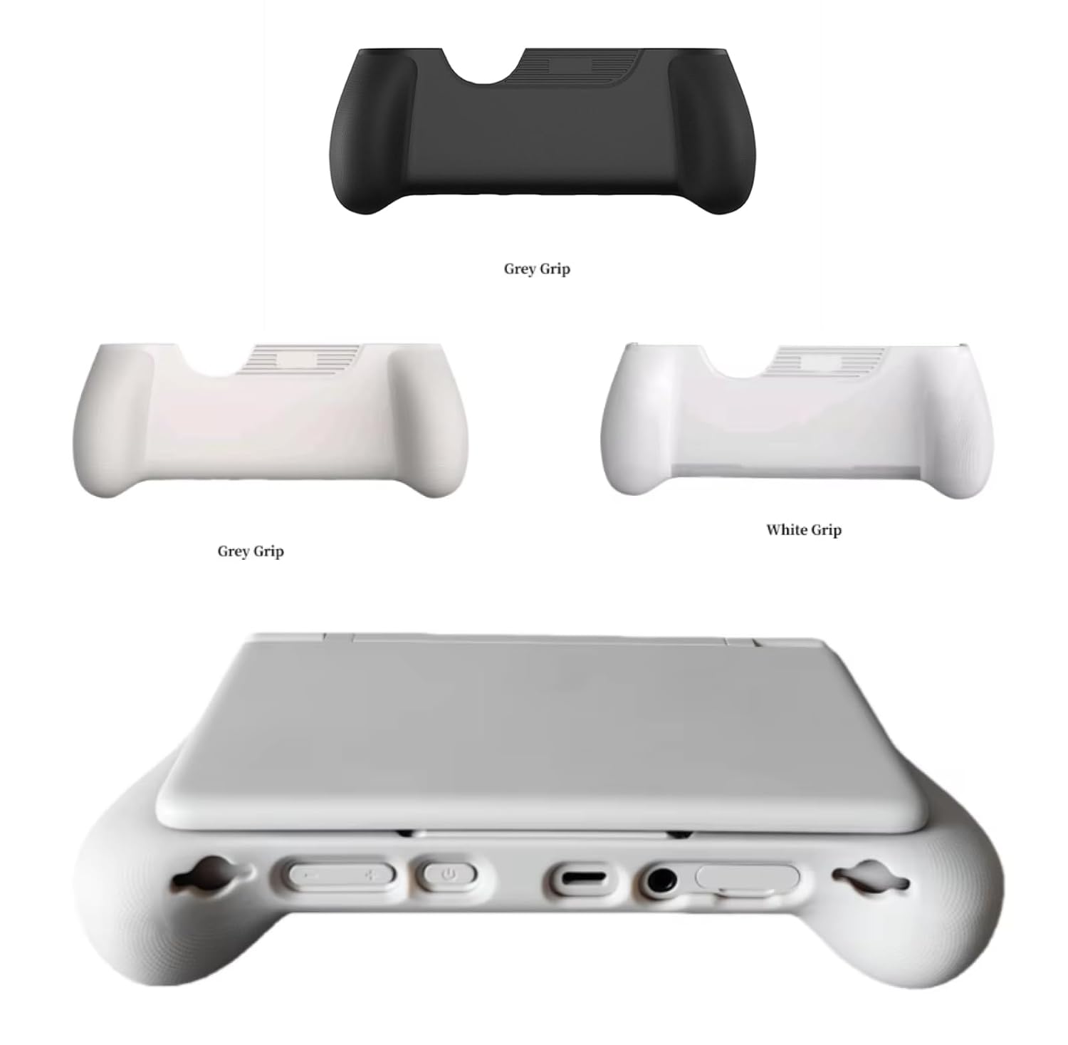 Hand Grip Cover Case for Ayn Thor, Hard Shell Protector Comfort Grip Case Ergonomic Grip Stand Holder for Ayn Thor Game Console Accessories (White)