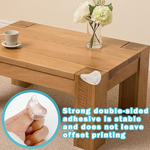 Image of 10 Pack Corner Protector,Furniture Corner Guard,Water Drop Shape Corner Protector Cover Baby Protective Table Corner Protector, Soft and Transparent, Covers Sharp Furniture and Table Edges