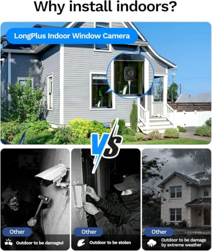 LongPlus 5MP 3K Window Camera with Night Vision, 2.4ghz & 5ghz WiFi Safeview Indoor Window Cameras for Home Security, AI Smart Detection, 2-Way Audio, 24/7 Recording, Easy & Quick Install - Image 5