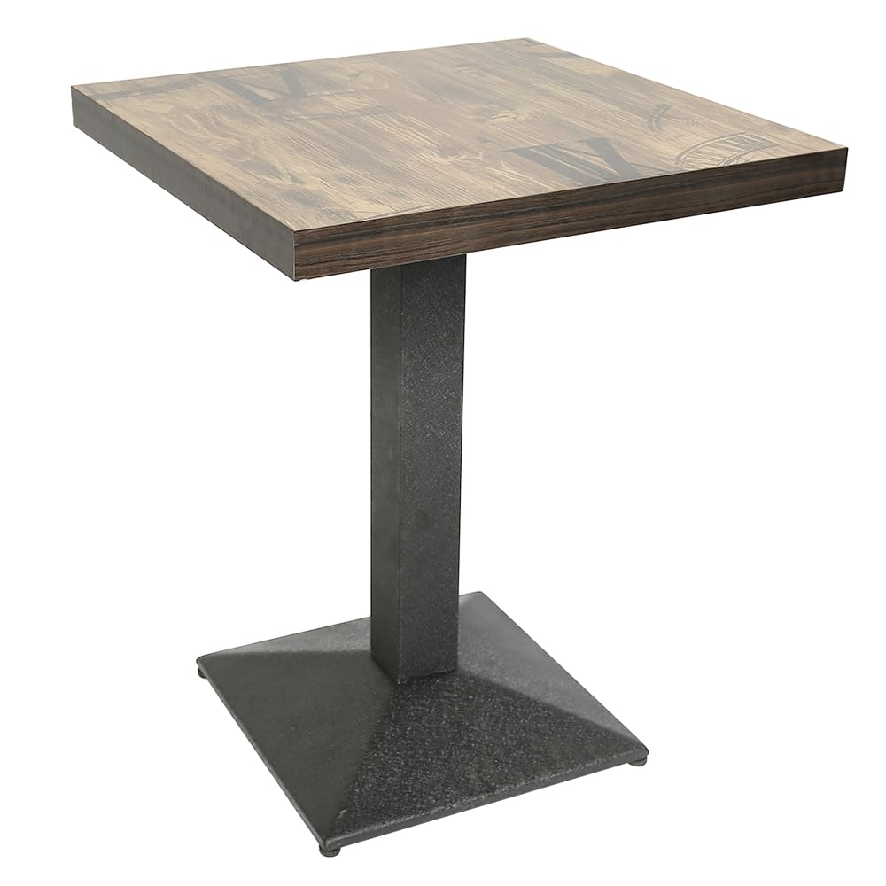 LANTUS Bartisch, Kneipe, aus Metall, Bartisch, quadratisch, Kleiner Tisch, Pubtisch, Stehtisch für 4 Personen (60 * 60 * 75cm（A）)