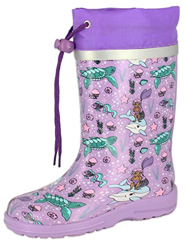 Beck Mädchen Ocean Tale Gummistiefel, Lila, 33 EU