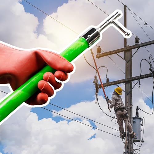Pértiga de rescate aislante de 4 secciones y varilla desmontable para seguridad eléctrica