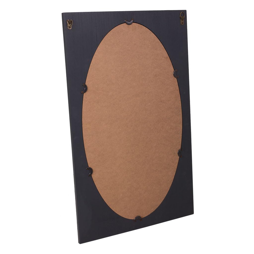 WANDERLUST DECO Espejo de Madera Gris Oscuro 50x2.5x80