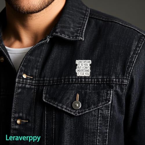 Image of Enamel Pin,I CAN EXPLAIN IT TO YOU BUT I CAN'T UNDERSTAND IT FOR YOU Lapel Pin,Humorous Quote Badge,Gift For Teens Adults Friends Family DIY Decor Canvas Bags Denim Jacket Shirt Accessory