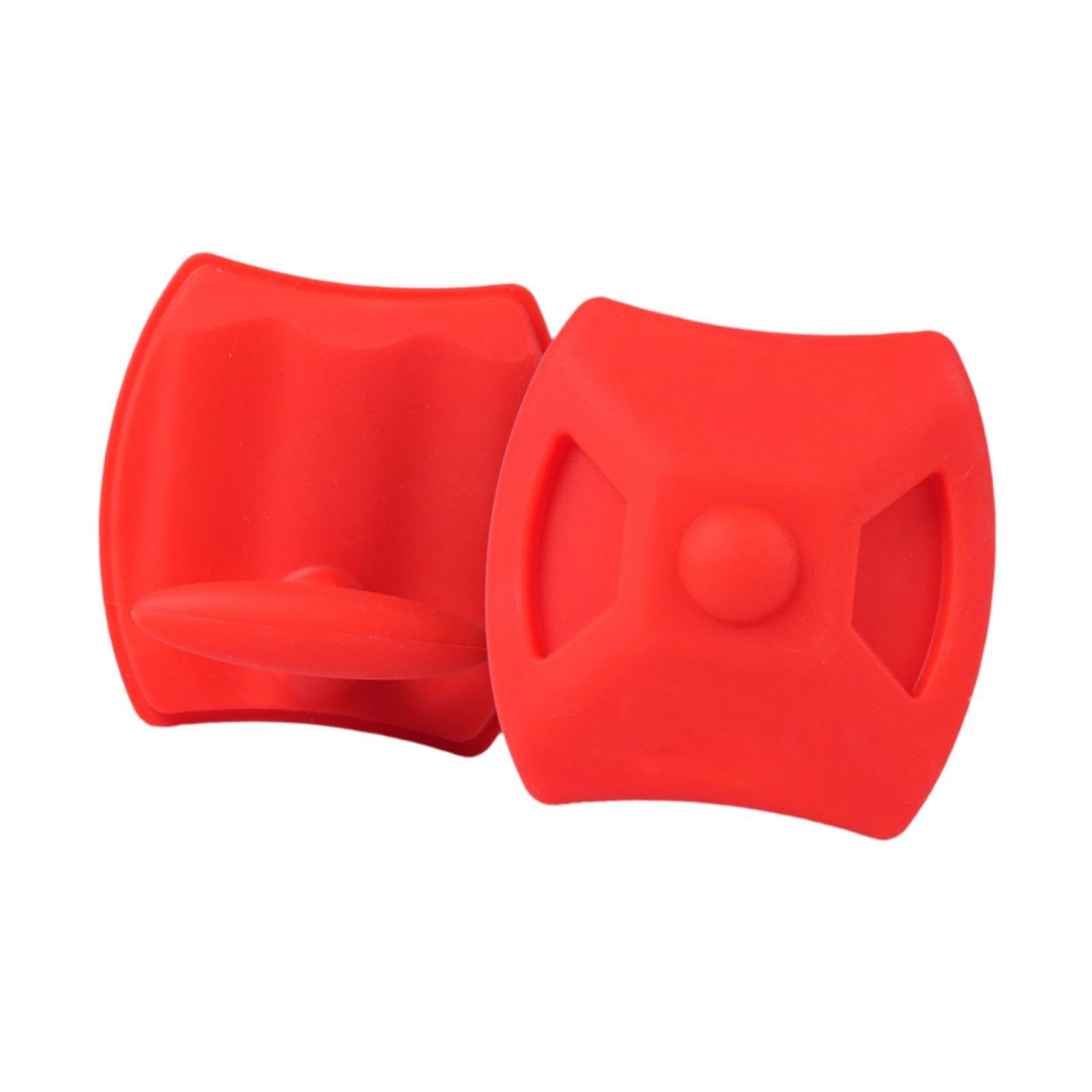 Lot 2 poignées Musculation avec Protection Paume en Silicone pour haltères et haltères.