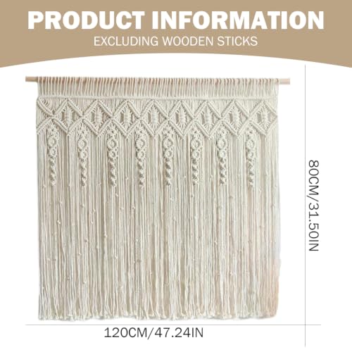 Cortinas de macramé para tapar armarios sin puerta en salones 4