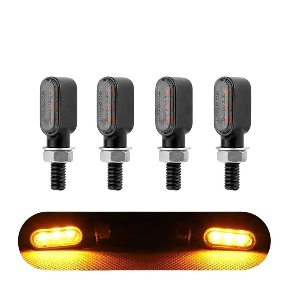 Indicatore direzione moto per moto Mi&ni in metallo 3LED, luci