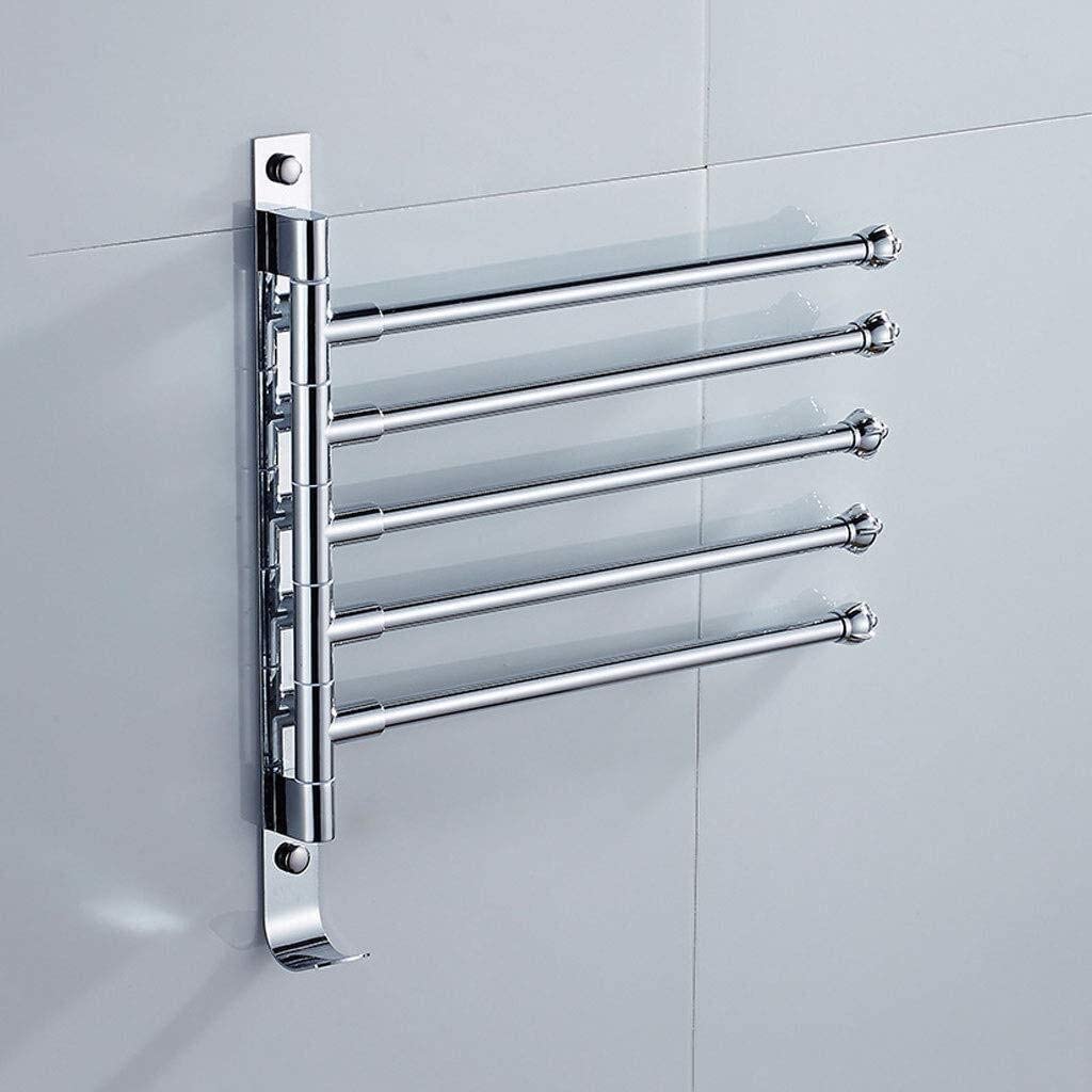 Porte-serviette swing mural en acier inox pour un séchage rapide