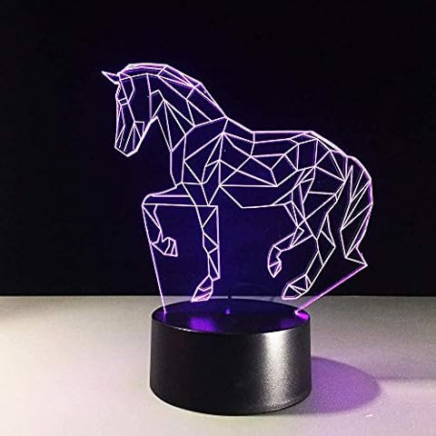 Lámpara LED 3D RUMOCOVO Pentium Horse Cover