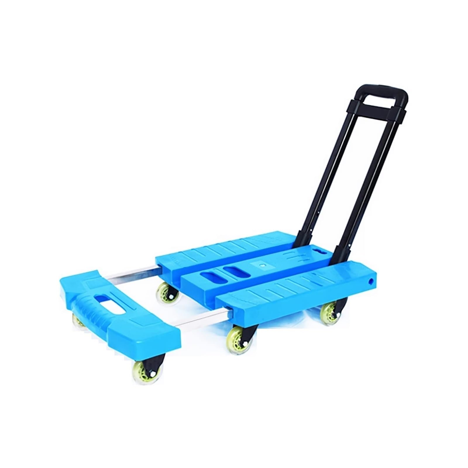 Carrello a mano a pianale e carrello a 6 ruote con manico espandibile, capacità 150 kg per casa, ufficio, viaggi e traslochi