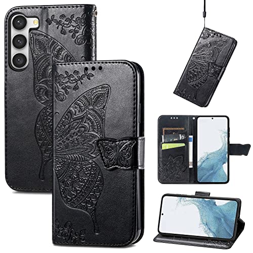 Housse RFID Galaxy S23 Ultra König Design en cuir synthétique haut de gamme avec clapet