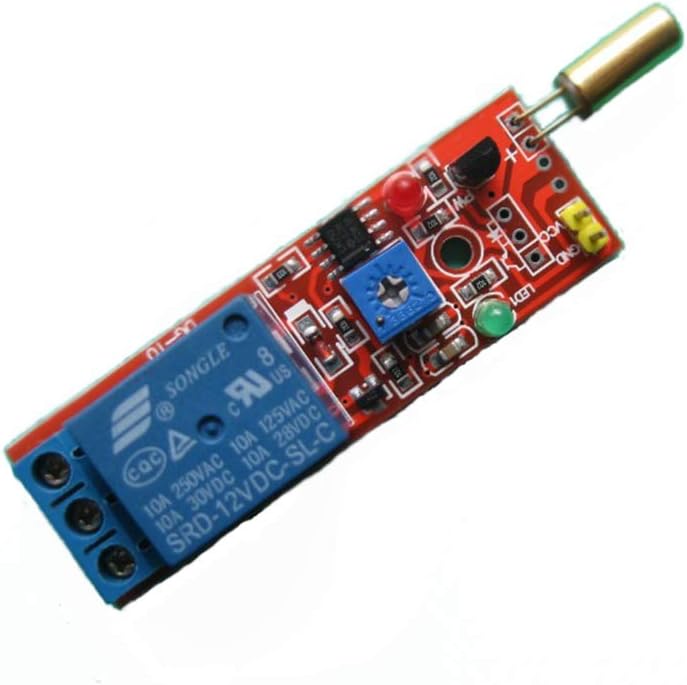 Taidacent 12V Tilt Sensor Relay Module Angle Sensor Module Angle Switch