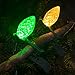 NIOSTA C9 LED Outdoor Christmas Lights,C9 String Lights with Quick Clips,for Xmas House Roof Gutter,Plug in & Connectable,66FT 100 Light,Multicolor-1