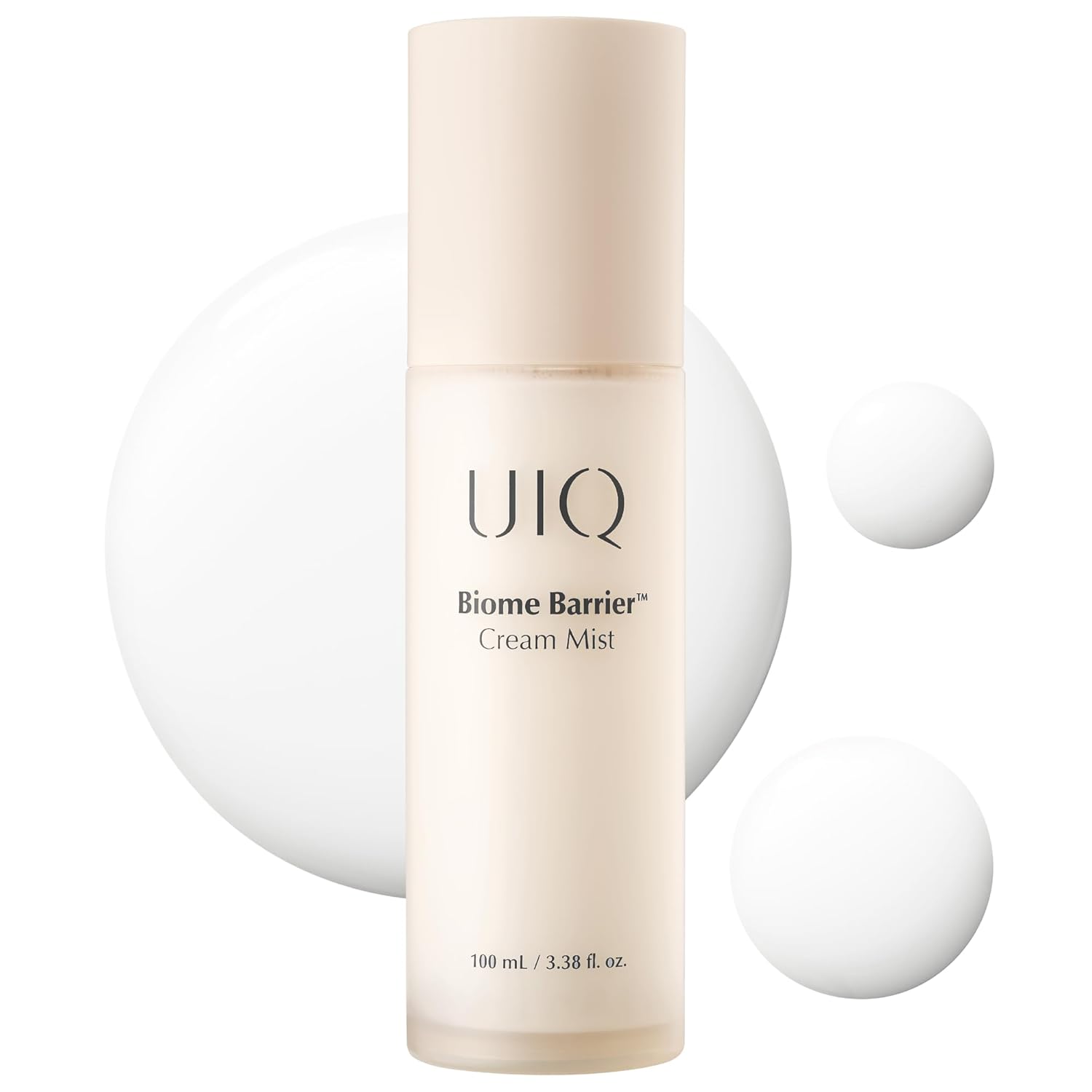 UIQ Biome Barrier Cream Mist, Skin Microbiome-Powered Face Mist with Hyaluronic Acid & Niacinamide, Deep Hydration, Glow & Soothing, Korean Skin Care, 100ml / 3.38 fl. oz.