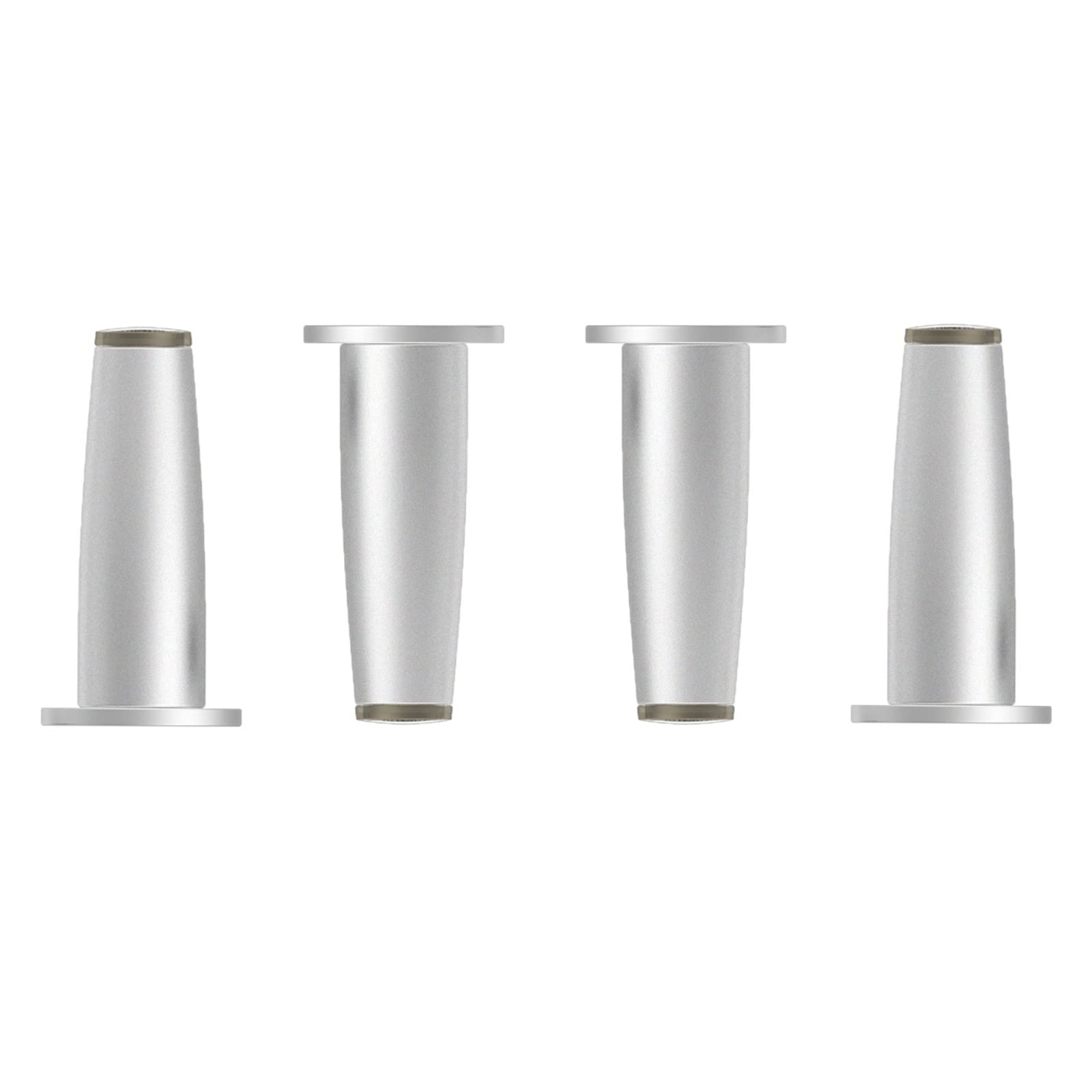 KFGISD, Silver/Gold Aluminum Alloy Sofa Legs,Adjustable:1.4cm,with Screws ，Metal Furniture Legs
