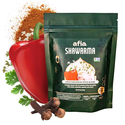 Afia - Shawarma Seasoning | Shawarma Spice Blend for Garlic Sauce (Toum), Lavash & Other Flatbreads, Kebab, Kofta, Grilled Meat | Premium Spice with Top Notes of Cumin and Coriander (1pk, 8oz)