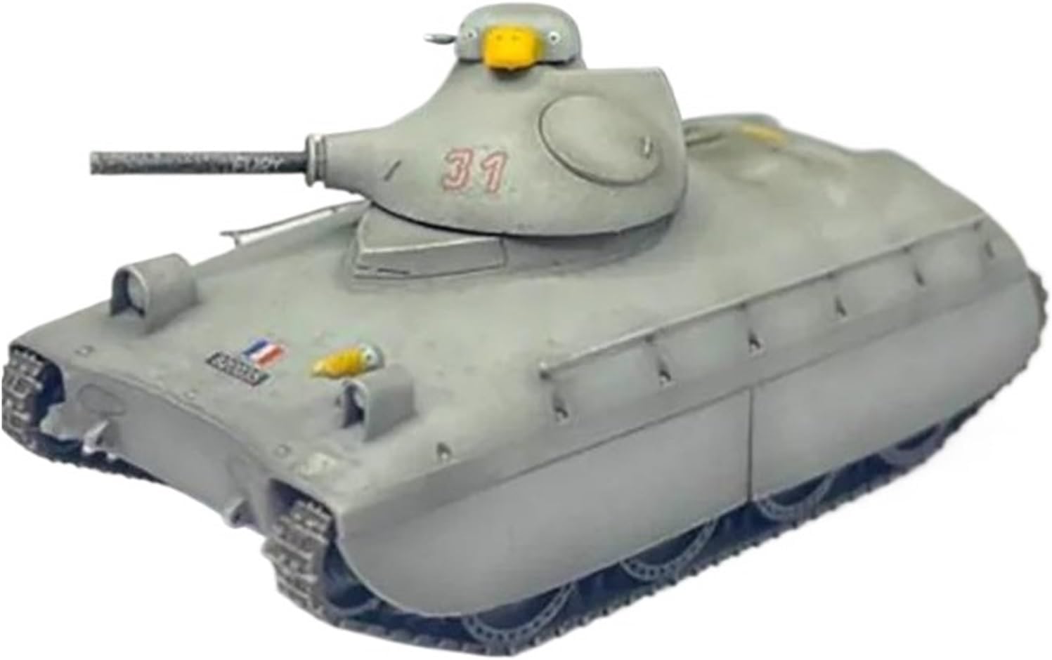 Realistic Tank 1:72 Scale for France AMX72 Cavalry Tank Model Kit Static Die Casting Collectible Ornaments Static Tank Model