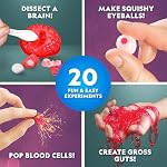 National Geographic Gross Chemistry Set - 20 Gross Science Experiments for Kids, Dissect a Brain, Burst Blood Cells, and More, Great STEM Science Kit for Kids