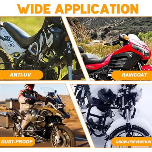 1 Pieza Funda para Bicicleta, Funda para Bicicleta Exterior, Funda Impermeable para Bicicleta para Bicicleta Mountain Bike, Moto, Coche eléctrico, contra Lluvia, UV, funda exterior impermeable - imagen 5