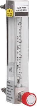 LZB-4WB Glass Tube Rotameter Flow Meter Variable Area Flow Meter for Air Water Oxygen Nitrogen Gas Liquid0.7-7L-min