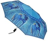 Blue Horse Compact Folding Umbrella