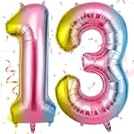 OFFCUP – OFFCUP Farbverlauf Zahl Luftballoon, Riesige Folienballon Za