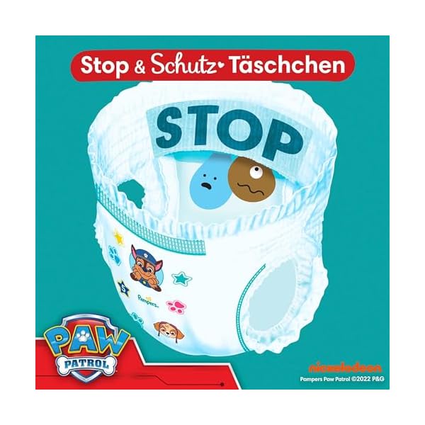 Pampers Windeln Superhelden Pants Größe 4 (9-15kg) Baby-Dry, Maxi mit Stop- und Schutz Täschchen – Bild 5