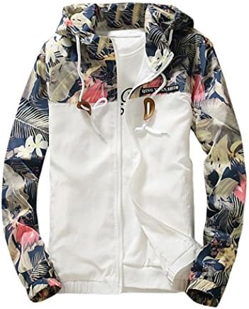 Ninasill Men Sweatshirt, ღ ღ Autumn&Winter Slim Stand Collar Jackets Fashion Sweatshirt (L, White)