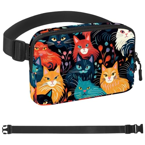Sac banane à bandoulière chat idéal pour vos voyages et sorties vélo
