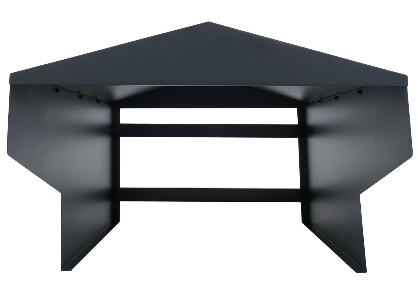Mähroboter-Garage HWC-Q71, Rasenroboter-Überdachung Dach Unterstand für Rasenmäher, Metall 42x57x70cm - anthrazit