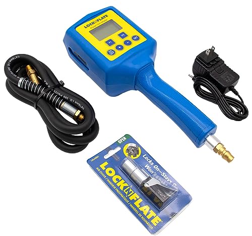 Pre-Set Digital Tire Inflator Gauge - Includes The LockNFlate® Air Chuck