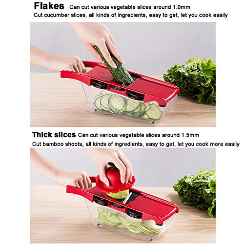 Cortadora Multifuncional para Verduras Roja 32x11x11cm miniatura 6
