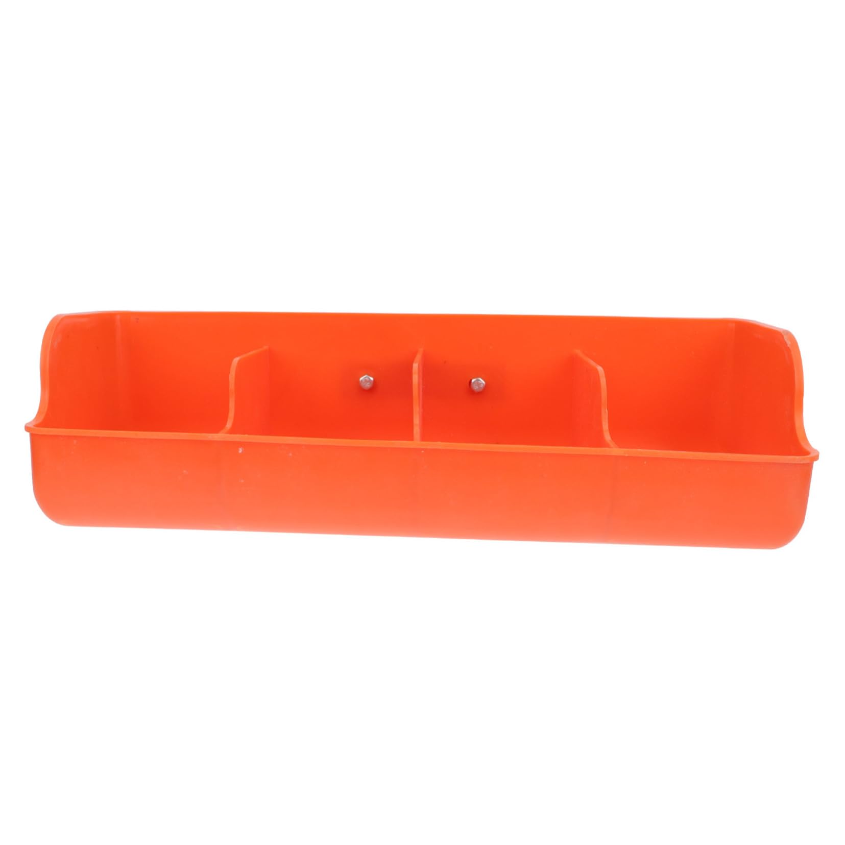 TOYANDONA Mangiatoia per Suinetti in Plastica Arancia 4 Scomparti, Previene Fuoriuscite di Cibo, Adatta a Suini, per Allevamenti Suini Stili multipli