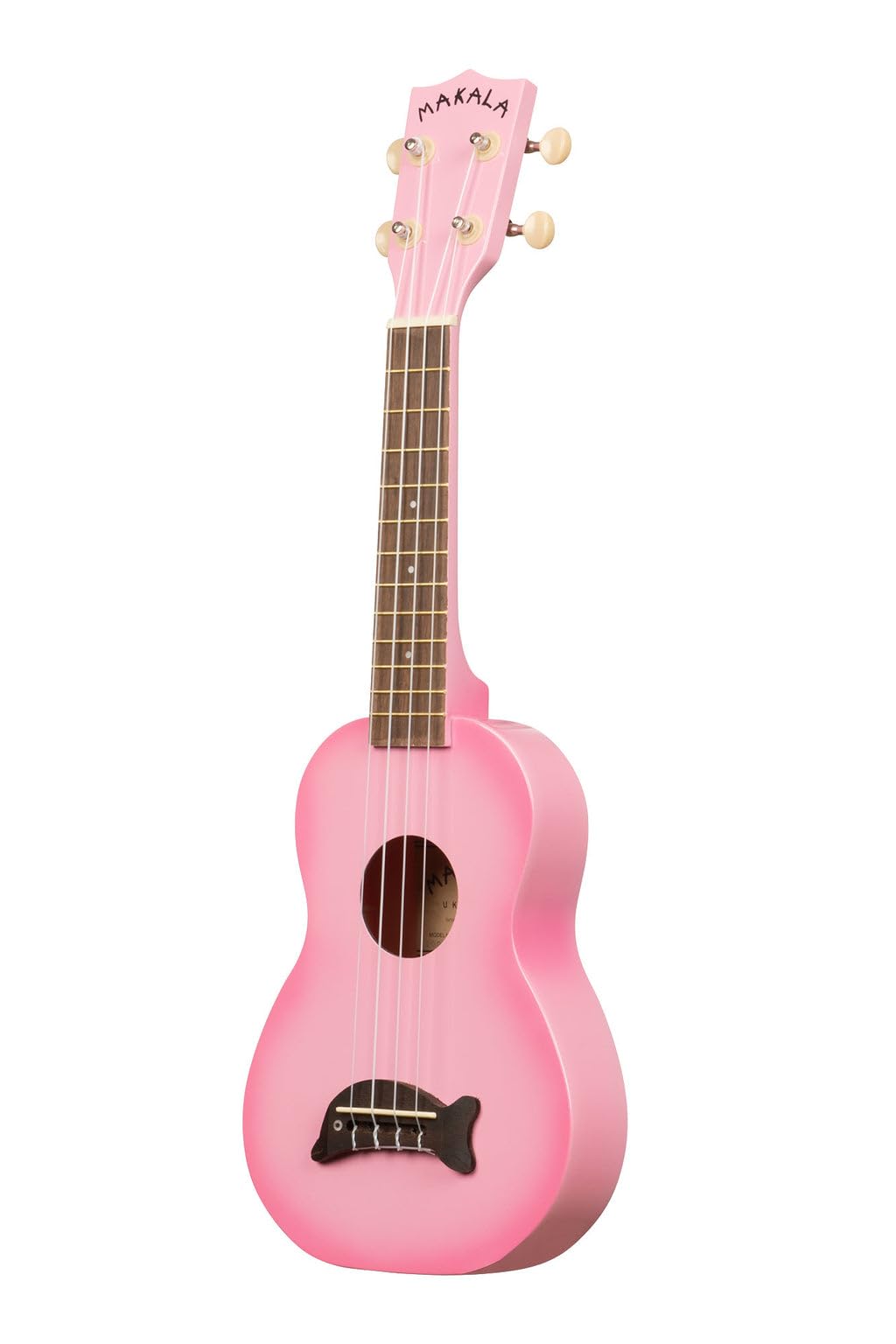 Kala Brand Music Co. Makala Dolphin, 4-String Ukulele, Right, Pink Burst, Soprano (MK-SD-PKBURST) - Image 4