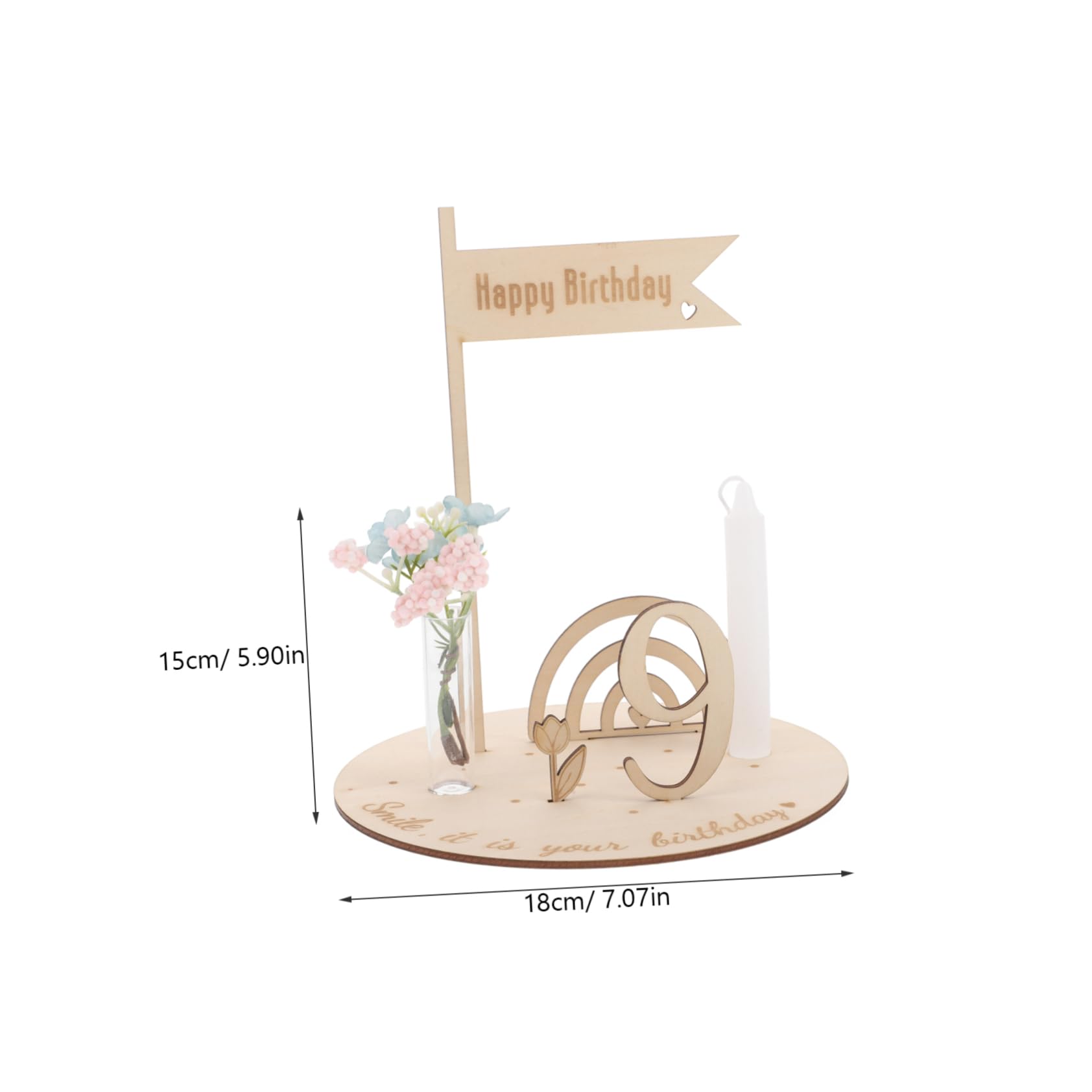 Cabilock Monthly Baby Milestone Sign Wooden Baby Birthday Disc Milestone Number Decor for Baby Shower