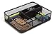1InTheOffice Mesh Collection Desk Drawer Organizer Tray, Black, 7 Compartment