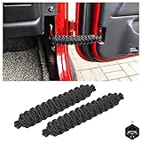Ajuste: las correas limitadoras de la puerta están diseñadas para Jeep Wrangler TJ JK JL y Gladiator JT 1997-2021.