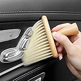 SEAHELTON High Density Ultra Soft Detail Brush Car Interior Dust Brush Accessories Car Detailing Brush Soft Hair Wooden Brush Deep Cleaning Tool Kit Keyboards Laptop Sofa Dusting Brush