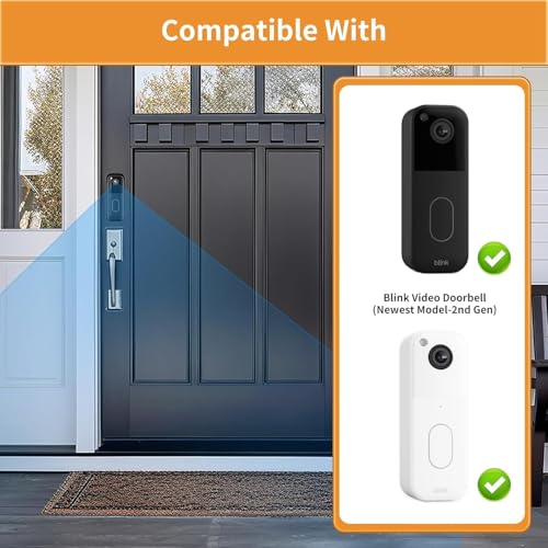 Image of No-Drill Doorbell Mount for Video Doorbell (2nd Gen-2025 Model), Strong Adhesive Doorbell Camera Bracket - Not Block Sensor, Anti-Theft Mount for Home, Apartment, Office