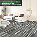 LONGKING 30-Pack 12×12in Vinyl Flooring Tiles - Effortless Peel and Stick Floor Tiles for Kitchen, Dining Room, Bedrooms, 30 Sq. Ft (Grey Segment)