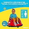 Kidzone 12V 2-Speeds Electric Ride On Bumper Car for Kids & Toddlers 1.5-6 Years Old, DIY Sticker Baby Bumping Toy Gifts W/Remote Control, LED Lights, Bluetooth & 360 Degree Spin, ASTM Certified #4