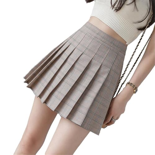 Women's High Waist Elastic Waist Pocket Short Skirt