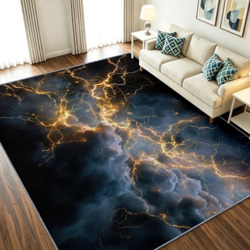 Alfombra de baño mullida lavable negra para pasillo de 90x150cm 2