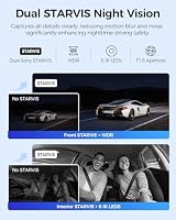 AZDOME 4K Dashcam Auto Vorne Hinten Innen, 3 Kanal 4K+1080P+2.5K Autokamera mit 64GB SD Karte, WiFi GPS, Dual STARVIS, IR Nachtsicht, WDR, 24H Parküberwachung, G-Sensor, M550 MAX – Ansicht 4
