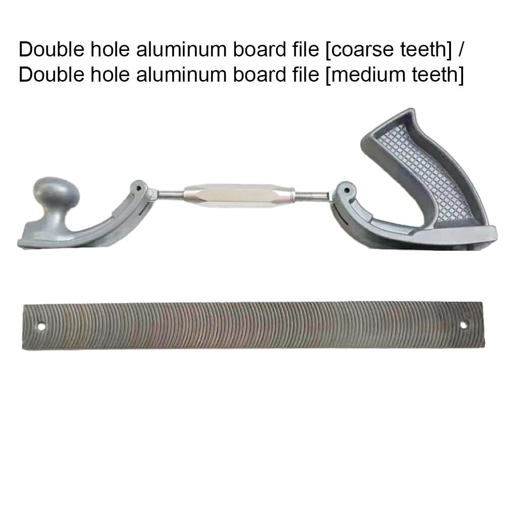 Limes de haute précision pour pièces métalliques - Limes de polissage de corps de lime de nivellement durables et efficaces en acier au carbone, Doubles trous