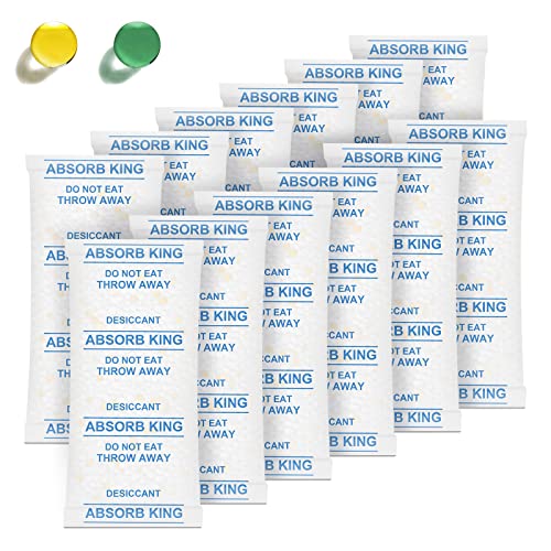Silica Packets &ndash; 2 Gram 400 Packs Silica Gel Packets, Food Grade Desiccant Packs with Color...